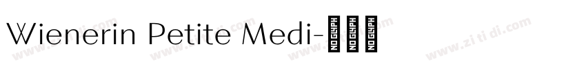 Wienerin Petite Medi字体转换